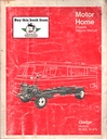 1970 Dodge Motor Home Chassis M-300 M-375 Shop Maintenance Repair Service Manual