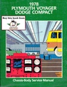 1978 Plymouth Voyager and Dodge Sportsman/Tradesman Full-Size Van Shop Repair Service Manual