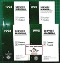 1998 Chevrolet Camaro & Pontiac Firebird & Trans Am Service Manual Complete 3 Vol. Set Plus Supplement