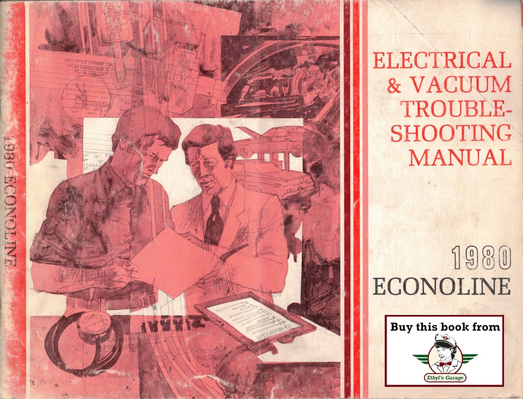 1980 Ford Truck Econoline Van & Club Wagon Electrical Troubleshooting Wiring Diagrams Shop Service Repair EVTM Manual