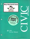 2003 Honda Civic Hybrid Shop Service Repair Maintenance Manual