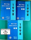 1998 Chevrolet Astro/GMC Safari M/L Van OEM Factory Shop Service Manual 3 Vol Set