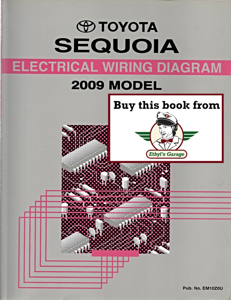 2009 Toyota Sequoia OEM Shop Service Repair Electrical Wiring Diagram Manual