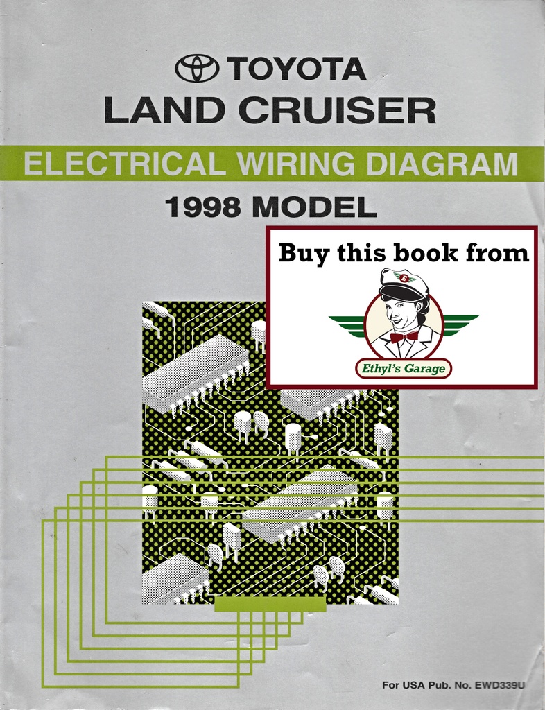 1998 Toyota Land Cruiser UZJ100 OEM Shop Service Repair Electrical Wiring Diagram Manual