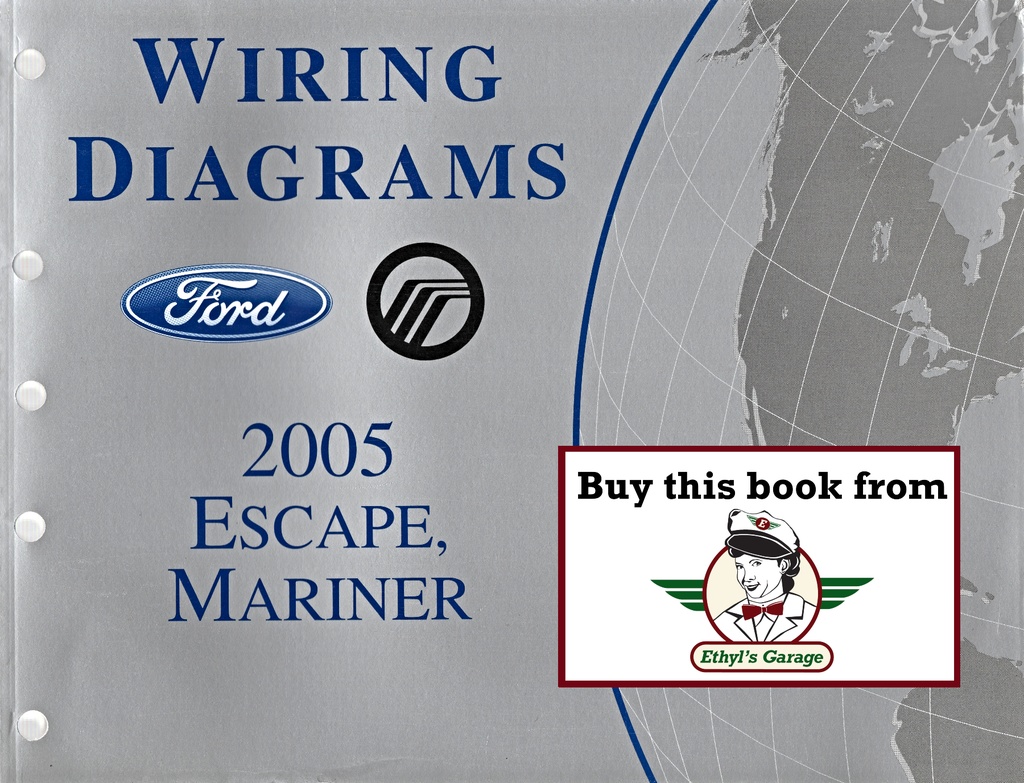 2005 Ford Escape Mercury Mariner Electrical Wiring Diagrams Shop Service Repair Manual