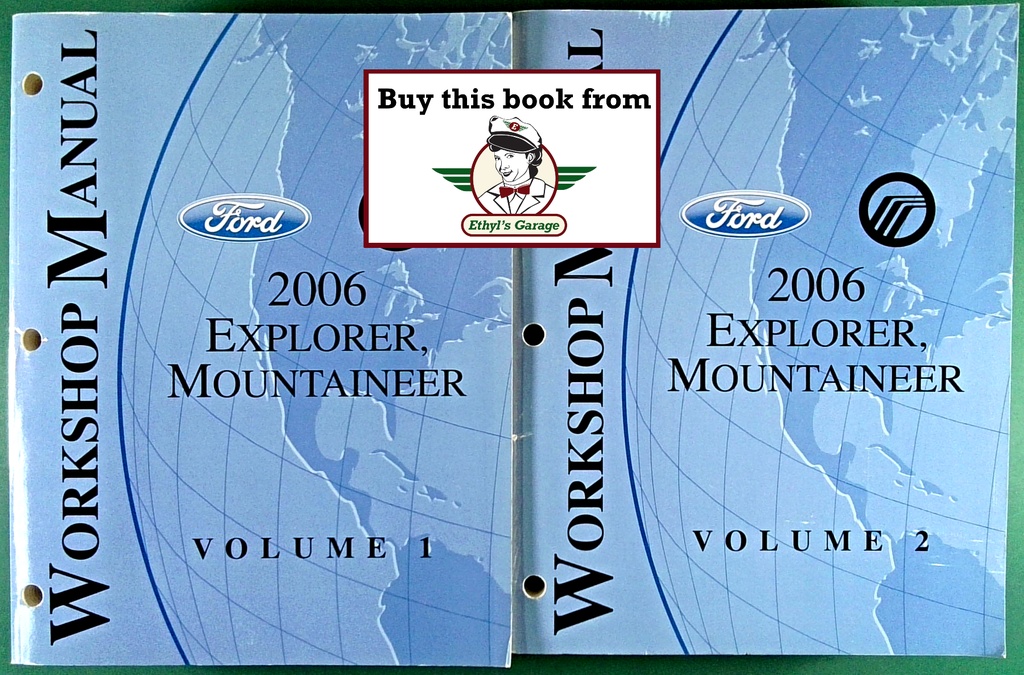 2006 Ford Explorer, Mercury Mountaineer Original Factory Service Workshop Manual Set
