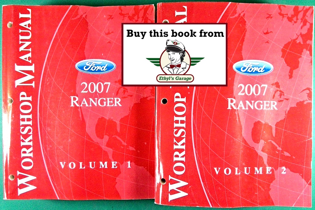 2007 Ford Ranger Pickup Truck Original OEM Factory Shop Repair Maintenance Service Manual Complete 2 Vol. Set