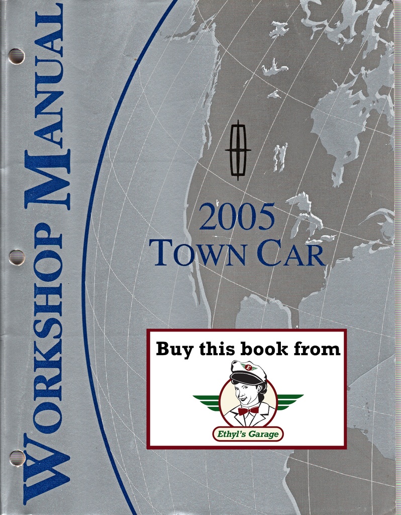 2005 Ford Lincoln Town Car Original OEM Factory Shop Repair Service Workshop Manual
