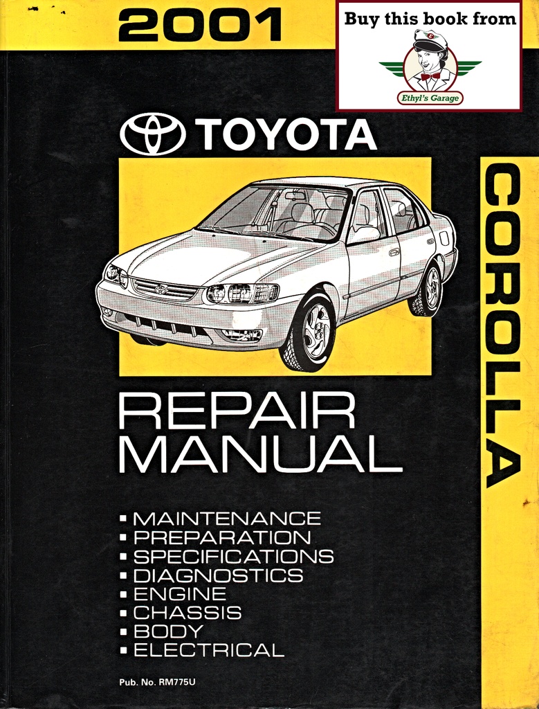 2001 Toyota Corolla ZZE110 OEM Shop Service Repair Manual