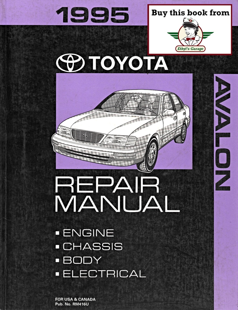 1995 Toyota Avalon OEM Shop Service Repair Manual