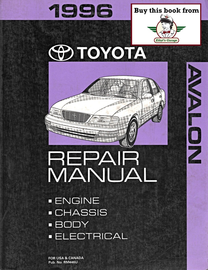 1996 Toyota Avalon OEM Shop Service Repair Manual