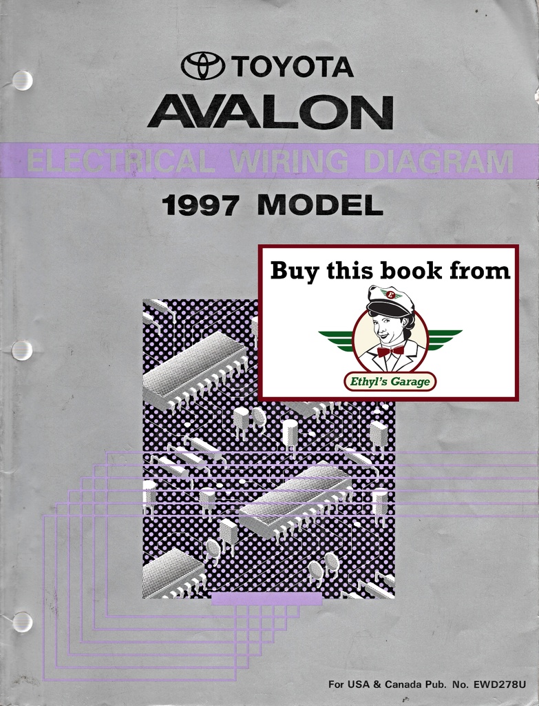 1997 Toyota Avalon OEM Shop Service Repair Electrical Wiring Diagram Manual