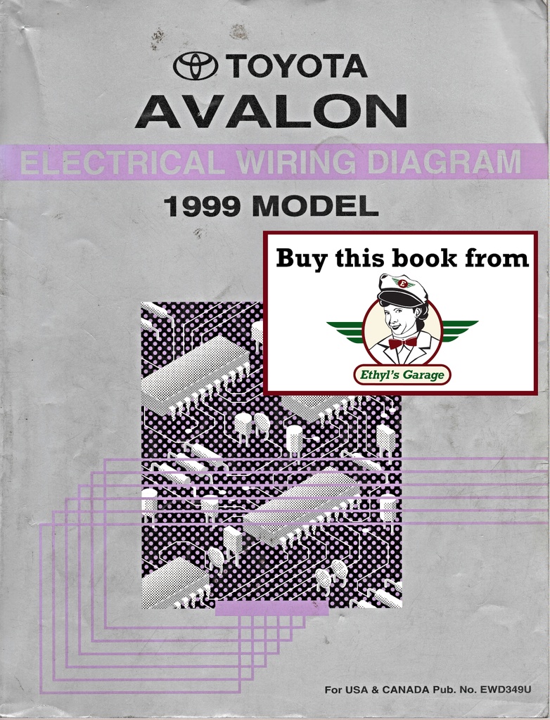 1999 Toyota Avalon OEM Shop Service Repair Electrical Wiring Diagram Manual