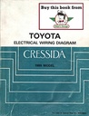 1989 Toyota Cressida OEM Shop Service Repair Electrical Wiring Diagram Manual