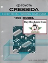 1992 Toyota Cressida OEM Shop Service Repair Electrical Wiring Diagram Manual