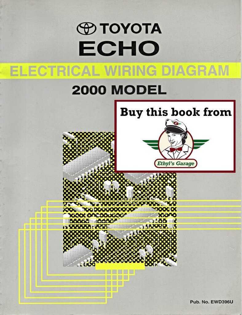 2000 Toyota Echo OEM Shop Service Repair Electrical Wiring Diagram Manual