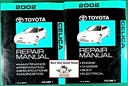 2002 Toyota Celica OEM Shop Service Repair Manual 2 Vol Set
