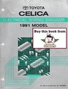 1991 Toyota Celica OEM Shop Service Repair Electrical Wiring Diagram Manual