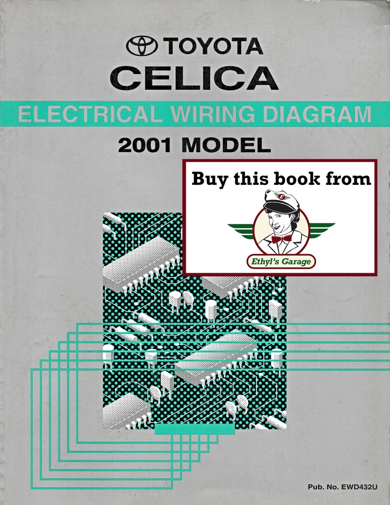 2001 Toyota Celica OEM Shop Service Repair Electrical Wiring Diagram Manual