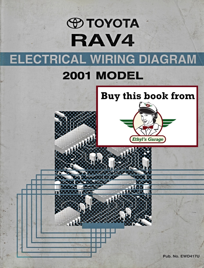 2001 Toyota RAV4 OEM Shop Service Repair Electrical Wiring Diagram Manual