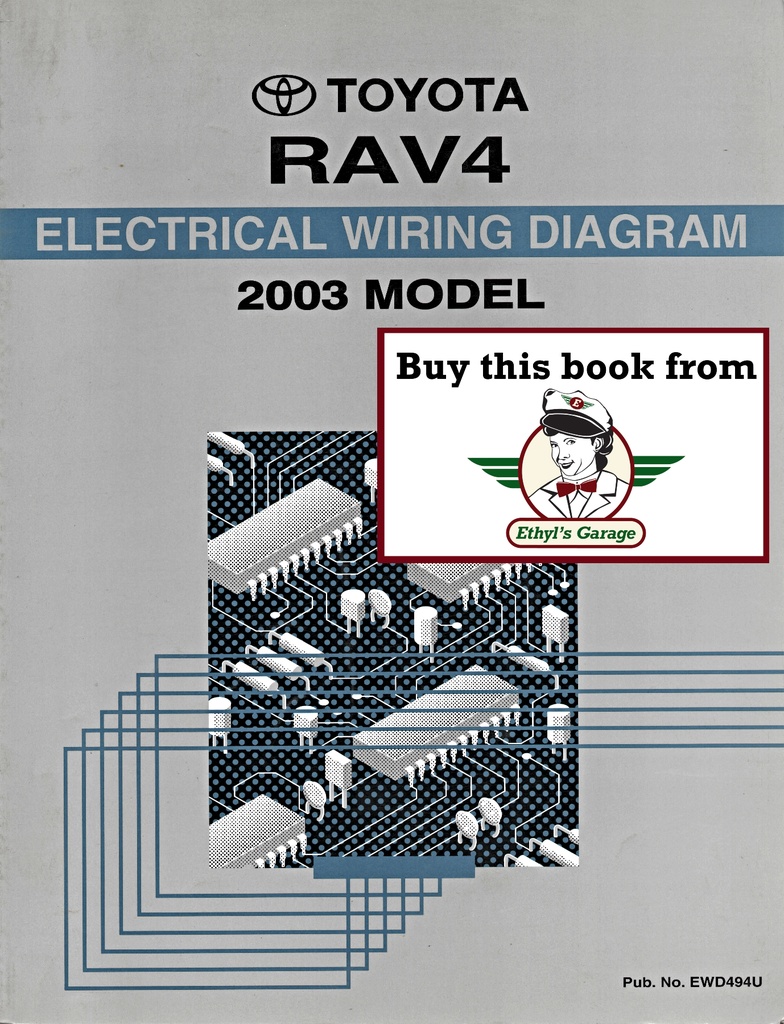 2003 Toyota RAV4 OEM Shop Service Repair Electrical Wiring Diagram Manual