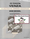 2009 Toyota Venza OEM Electrical Wiring Diagram Manual