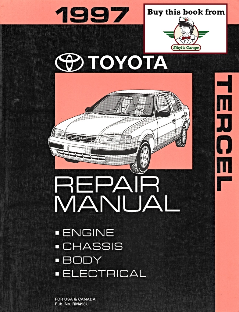 1997 Toyota Tercel OEM Shop Service Repair Manual
