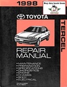1998 Toyota Tercel OEM Shop Service Repair Manual
