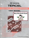 1994 Toyota Tercel OEM Electrical Wiring Diagram Manual