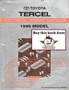 1995 Toyota Tercel OEM Shop Service Repair Electrical Wiring Diagram Manual