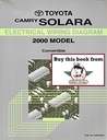 2000 Toyota Camry Solara Convertible OEM Shop Service Repair Electrical Wiring Diagram Manual