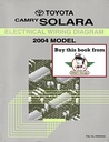 2004 Toyota Camry Solara OEM Shop Service Repair Electrical Wiring Diagram Manual