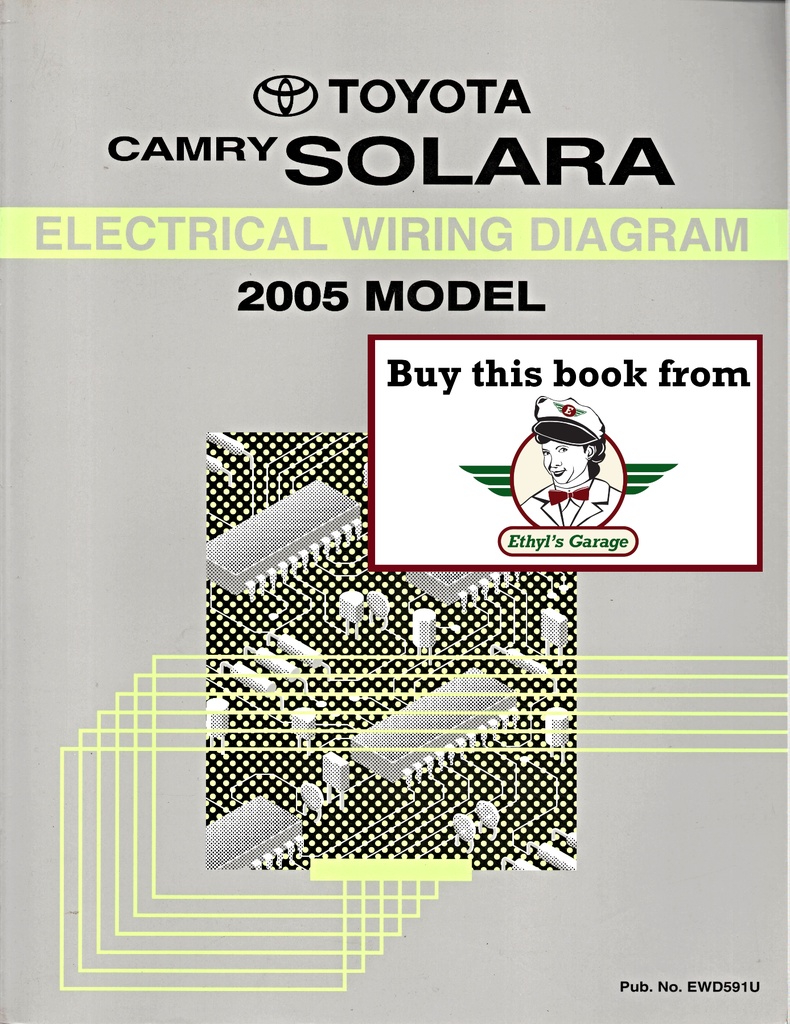2005 Toyota Camry Solara OEM Shop Service Repair Electrical Wiring Diagram Manual