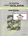 2005 Toyota Camry Solara OEM Shop Service Repair Electrical Wiring Diagram Manual