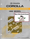 1992 Toyota Corolla AE92 AE95 OEM Shop Service Repair Electrical Wiring Diagram Manual