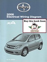 2006 Scion xA NCP61 OEM Electrical Wiring Diagram Manual