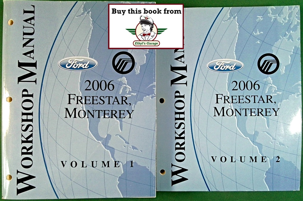 2006 Ford Freestar Mercury Monterey Original Factory Shop Service Workshop Repair Manual 2 Vol Set