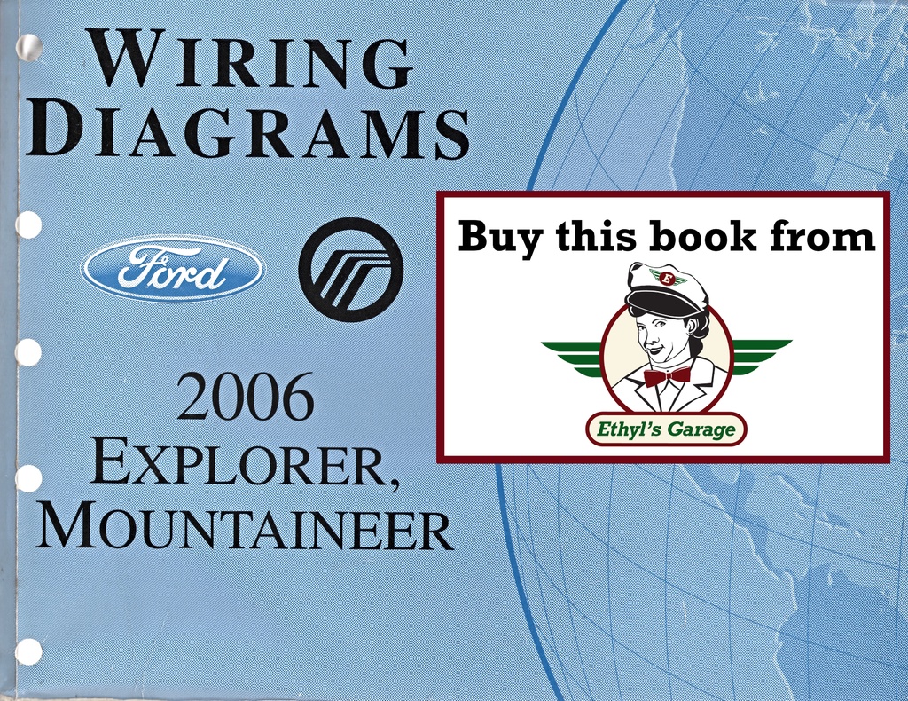 2006 Ford Explorer Mercury Mountaineer Electrical Wiring Diagrams Shop Service Repair Manual