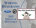 2005 Ford Freestar Mercury, Monterey Factory Electrical Wiring Diagrams Manual