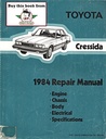 1984 Toyota Cressida OEM Shop Service Repair Manual