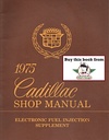 1975 Cadillac OEM Electronic Fuel Injection Shop Manual Supplement