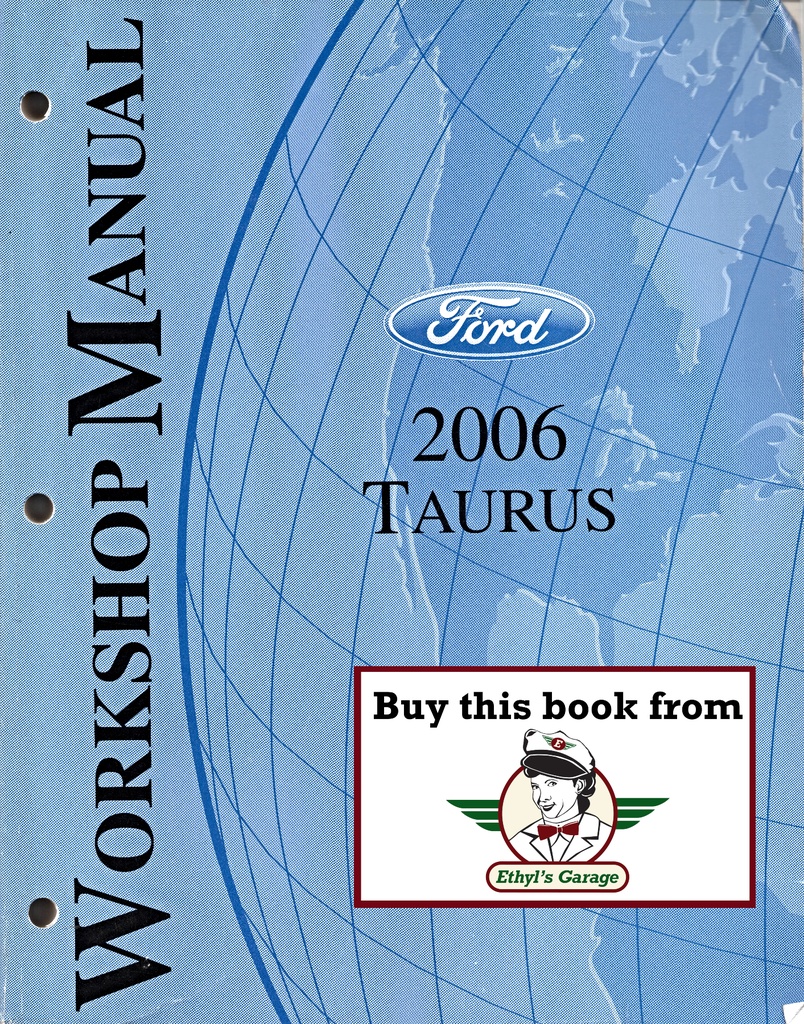 2006 Ford Taurus Original Factory Shop Repair Service Workshop Manual