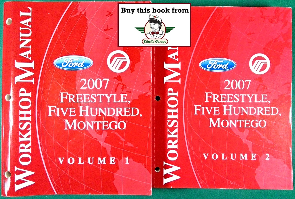 2007 Ford Freestyle, Five Hundred, and Mercury Montego Original Factory OEM Shop Service Repair Workshop Manual Set
