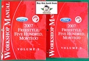 2007 Ford Freestyle, Five Hundred, and Mercury Montego Original Factory OEM Shop Service Repair Workshop Manual Set