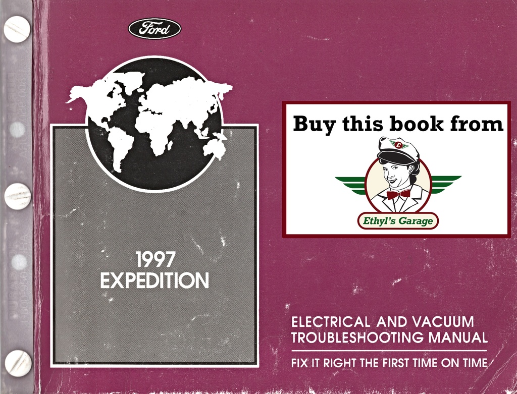 1997 Ford Expedition Factory Electrical & Vacuum Troubleshooting Wiring Diagrams Manual EVTM