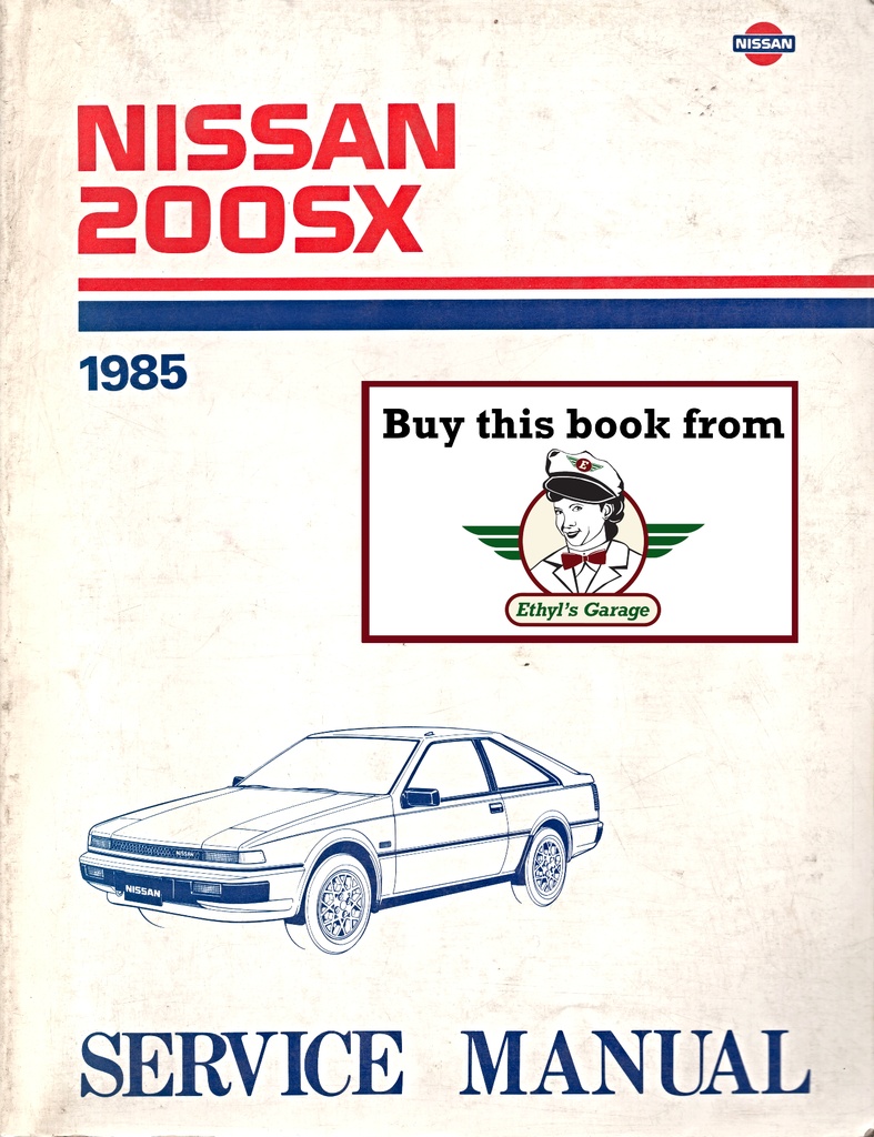 1985 Nissan 200SX Shop Repair Service Manual