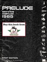 1985 Honda Prelude Shop Service Repair Maintenance Manual