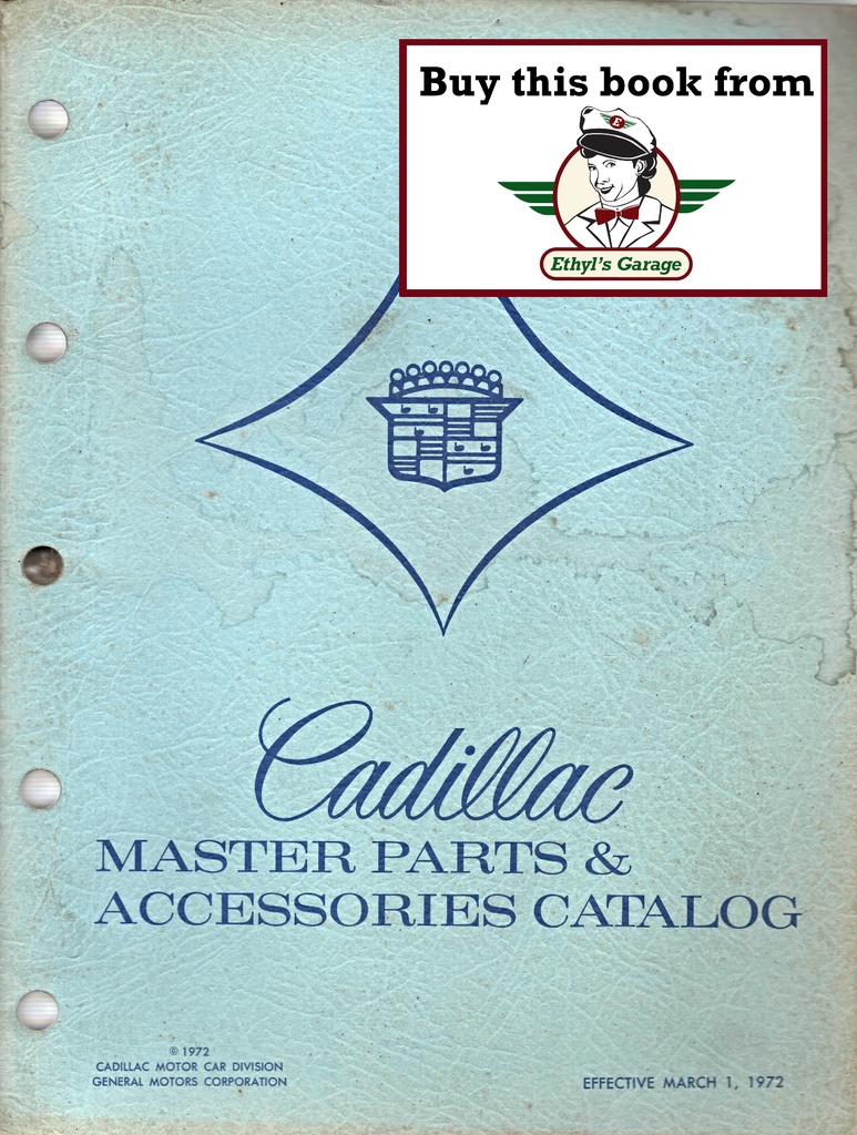 1967-1972 Cadillac Master Parts & Accessories Catalog