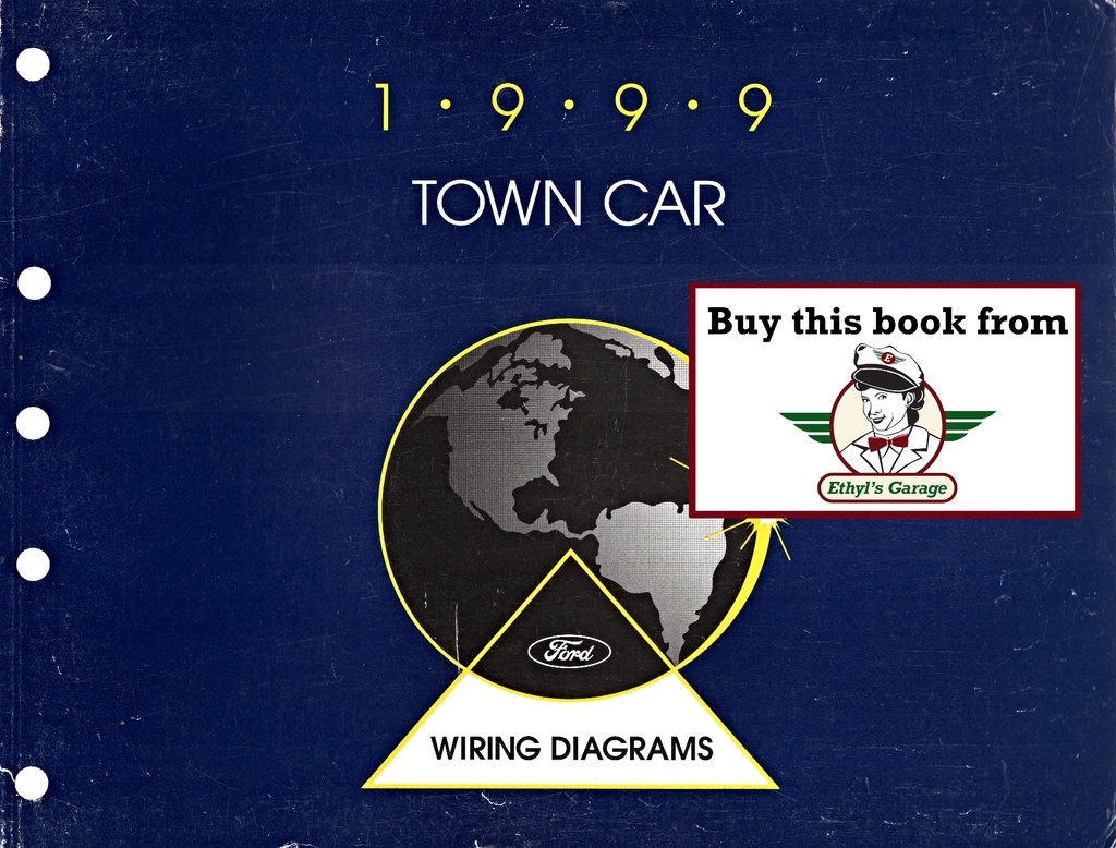 1999 Ford Lincoln Town Car Electrical Wiring Diagrams Shop Service Repair Manual