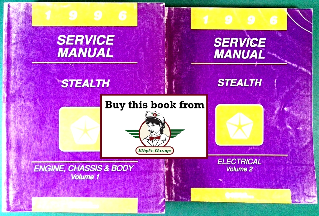 1996 Dodge Stealth Shop Maintenance Repair Service & Electrical Manual 2 Vol. Set